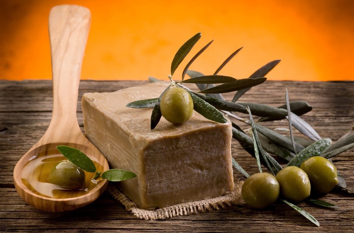 Jabón casero con aceite de oliva