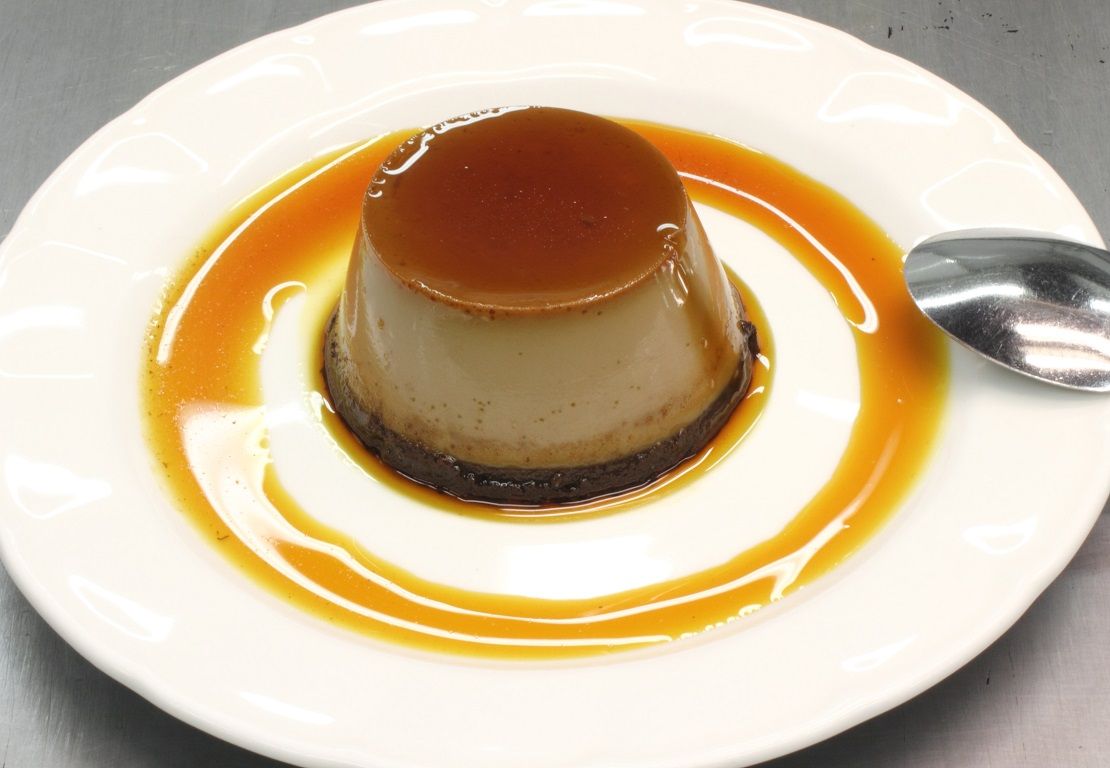 Flan de naranja y chocolate - Aceites de Oliva de España